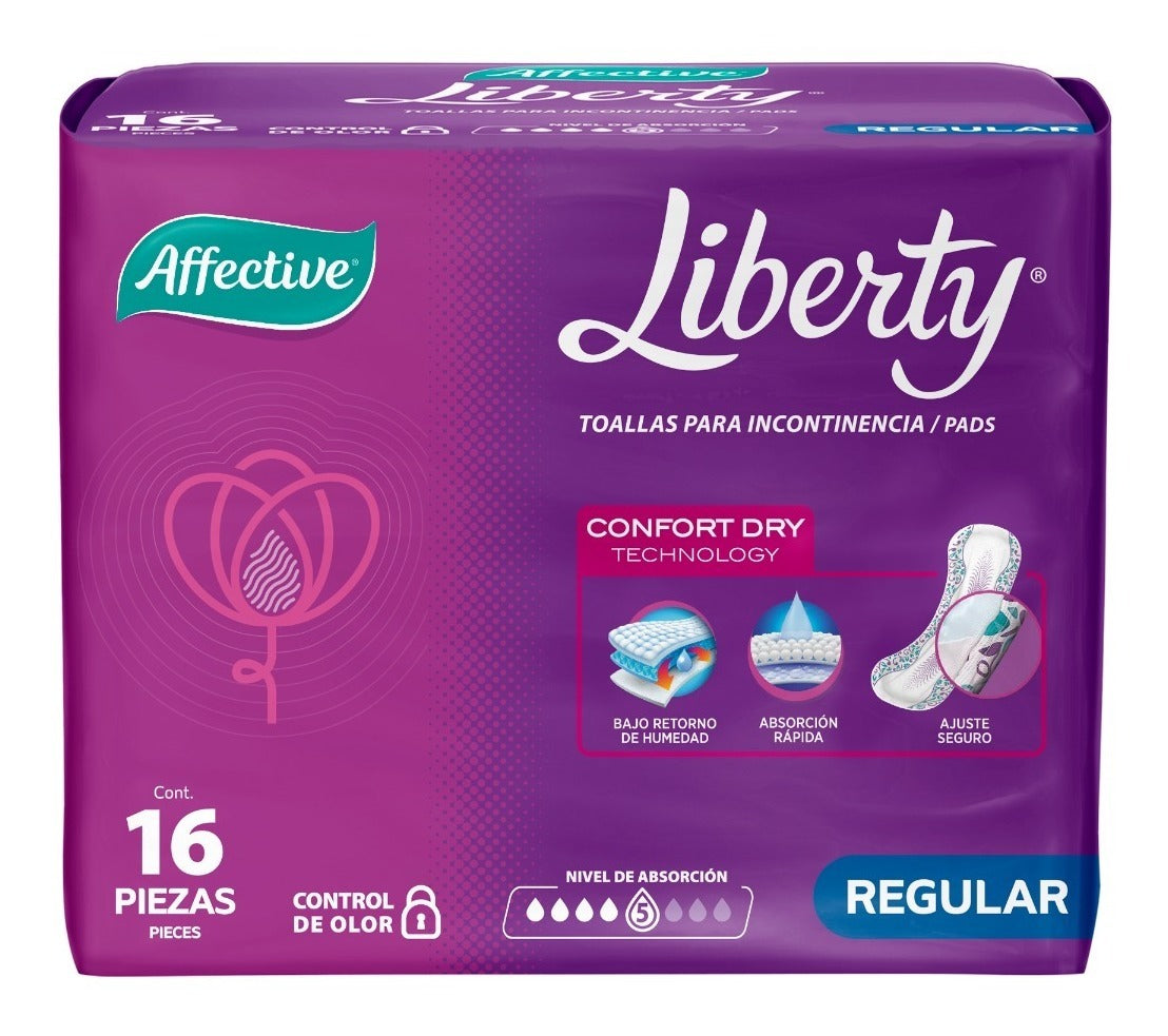 Toalla Para Incontinencia Liberty Talla Regular