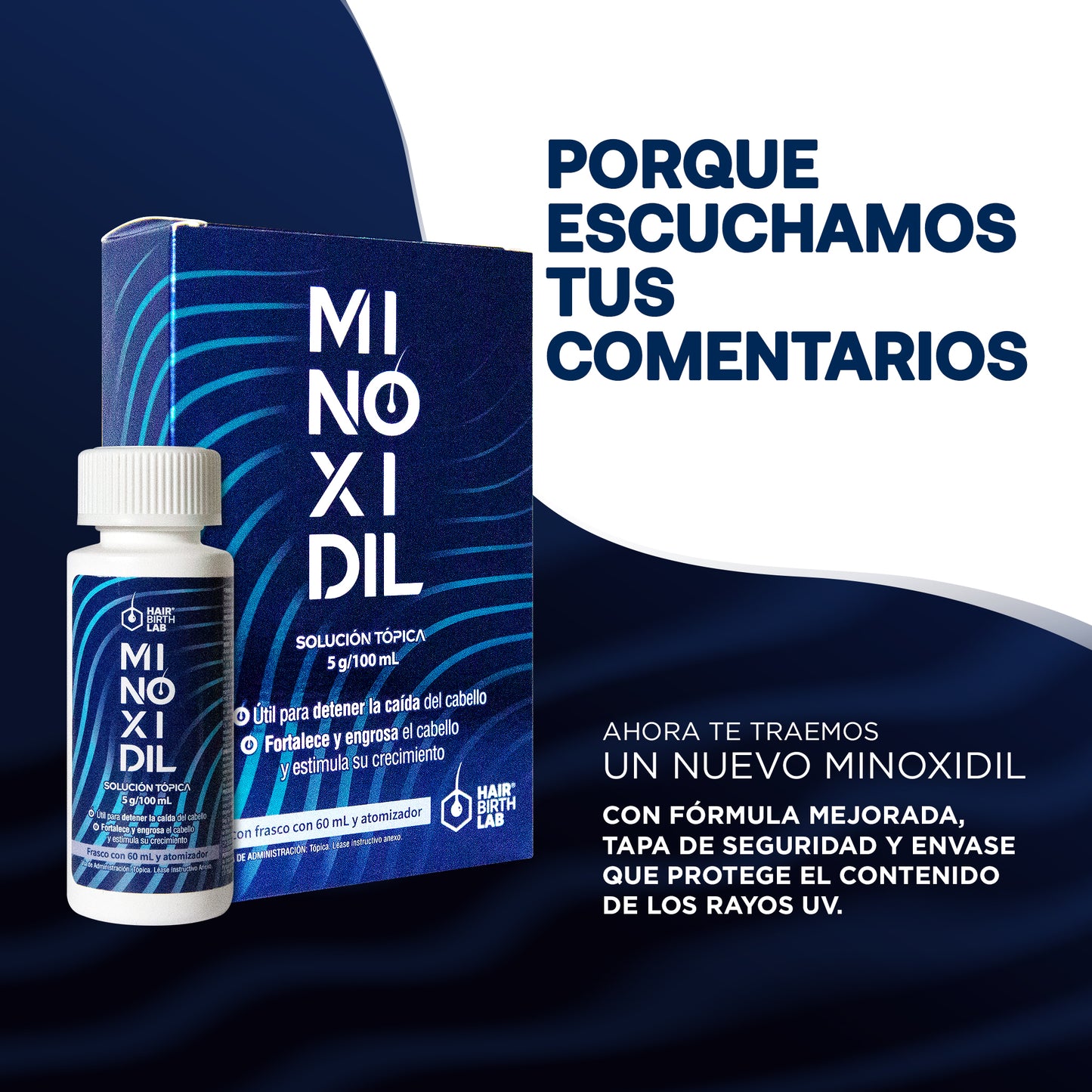Hair Birth Lab Minoxidil 5% 60 Ml - 2 Pack