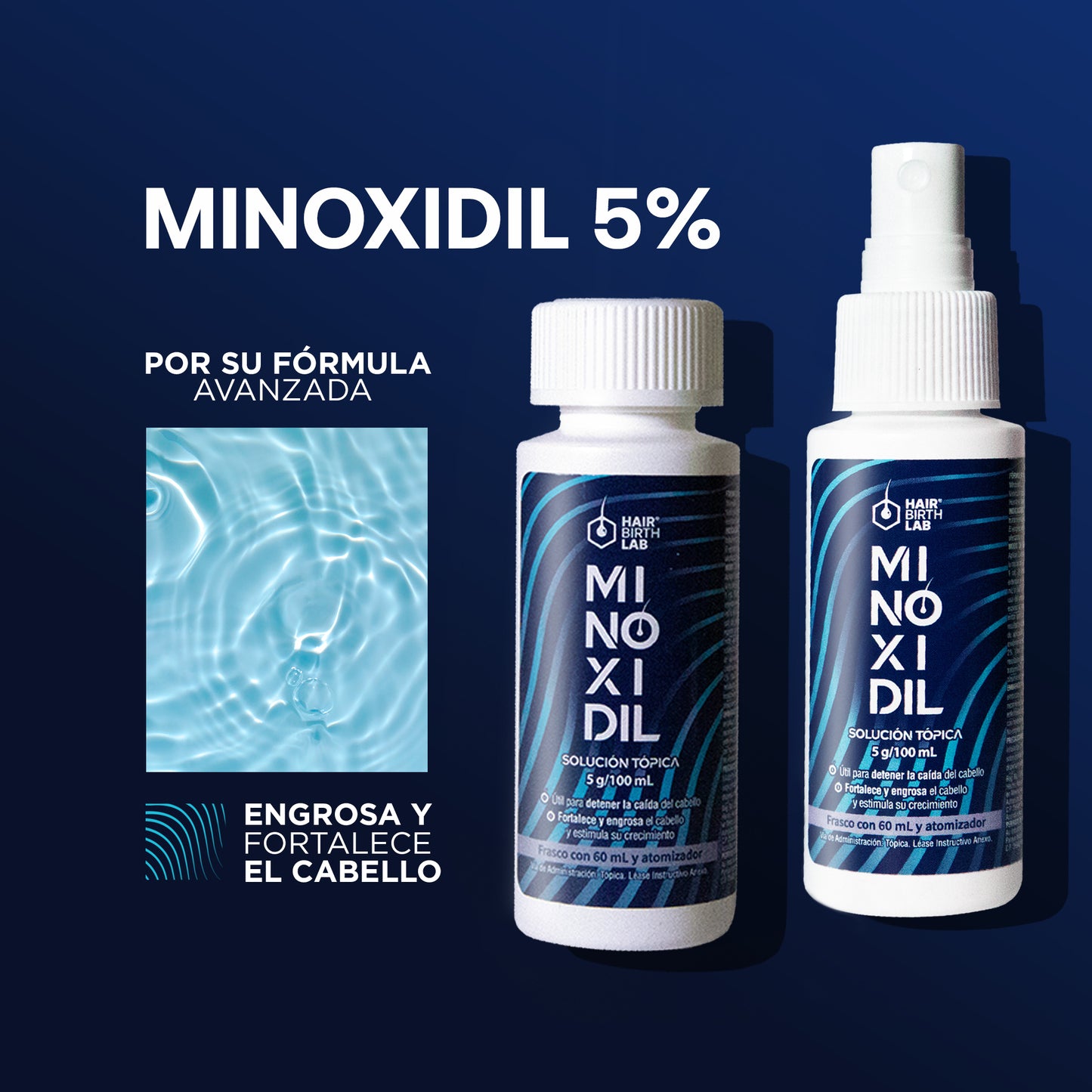 Hair Birth Lab Minoxidil 5% 60 Ml - 2 Pack
