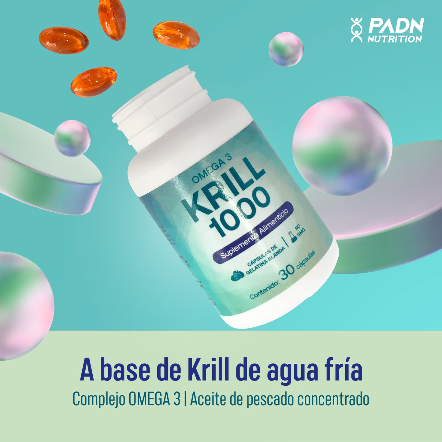 PADN Nutrition Omega 3 Krill 1000 - 30 Cápsulas