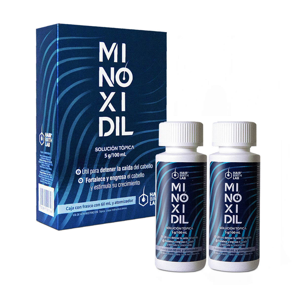 Hair Birth Lab Minoxidil 5% 60 Ml - 2 Pack