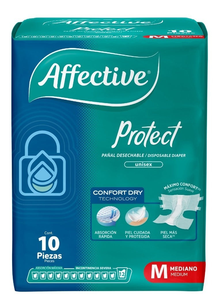 Pañal Para Adulto Active Protect Talla Mediano Unisex