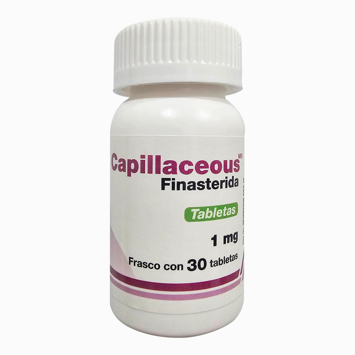 Finasterida 1mg Bote con 30 Tabletas Capillaceous