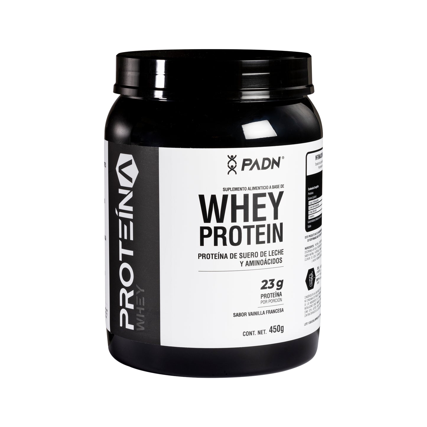 Proteína 100% Whey 450g Sabor Vainilla PADN Vainilla Francesa