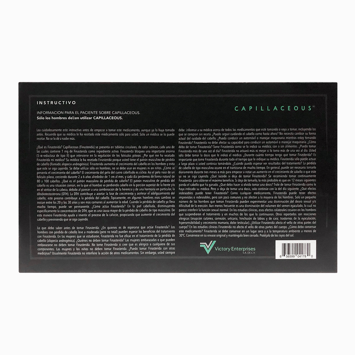 Finasterida 1mg Caja Con 30 Tabletas Capillaceous