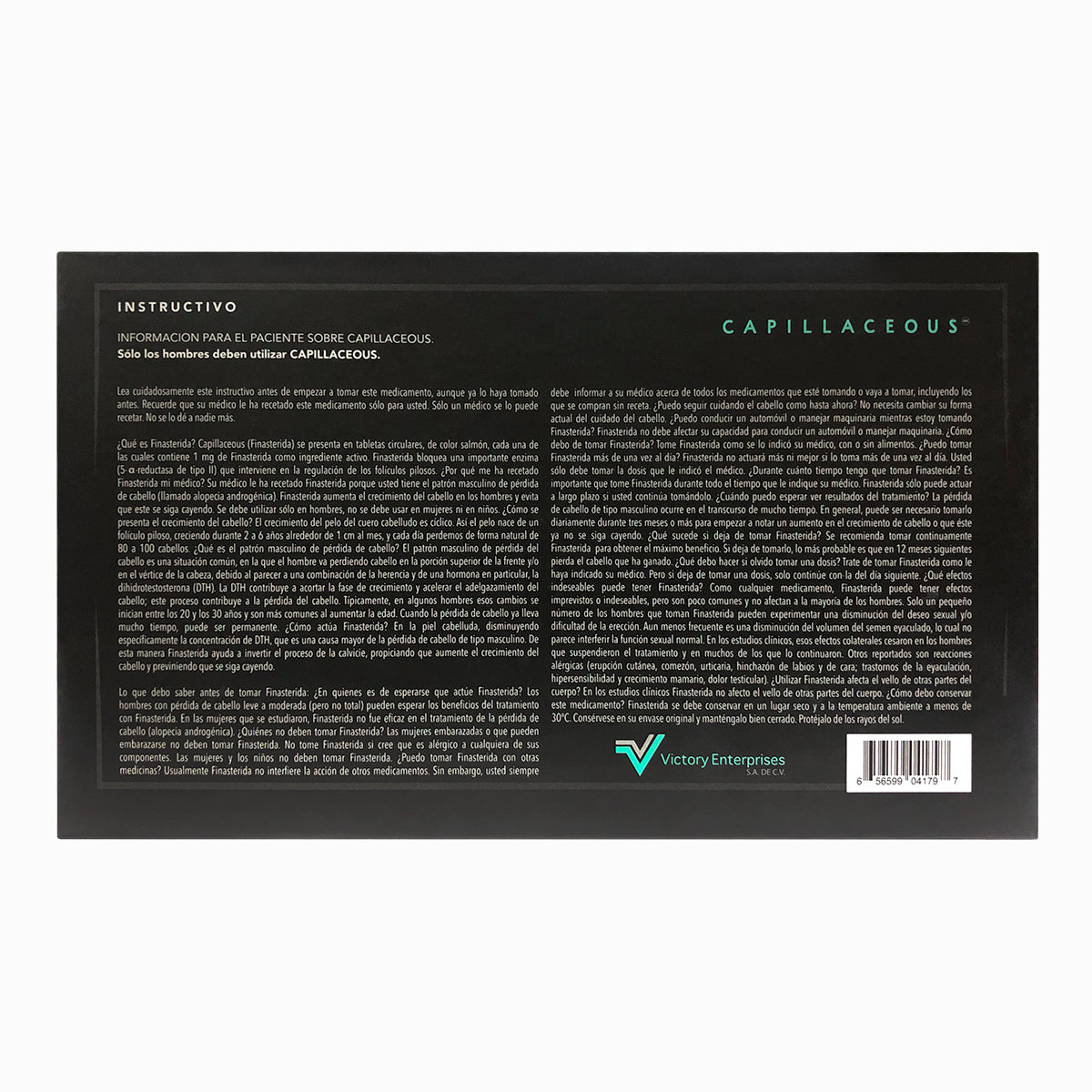 Finasterida 1mg Caja Con 100 Tabletas Capillaceous