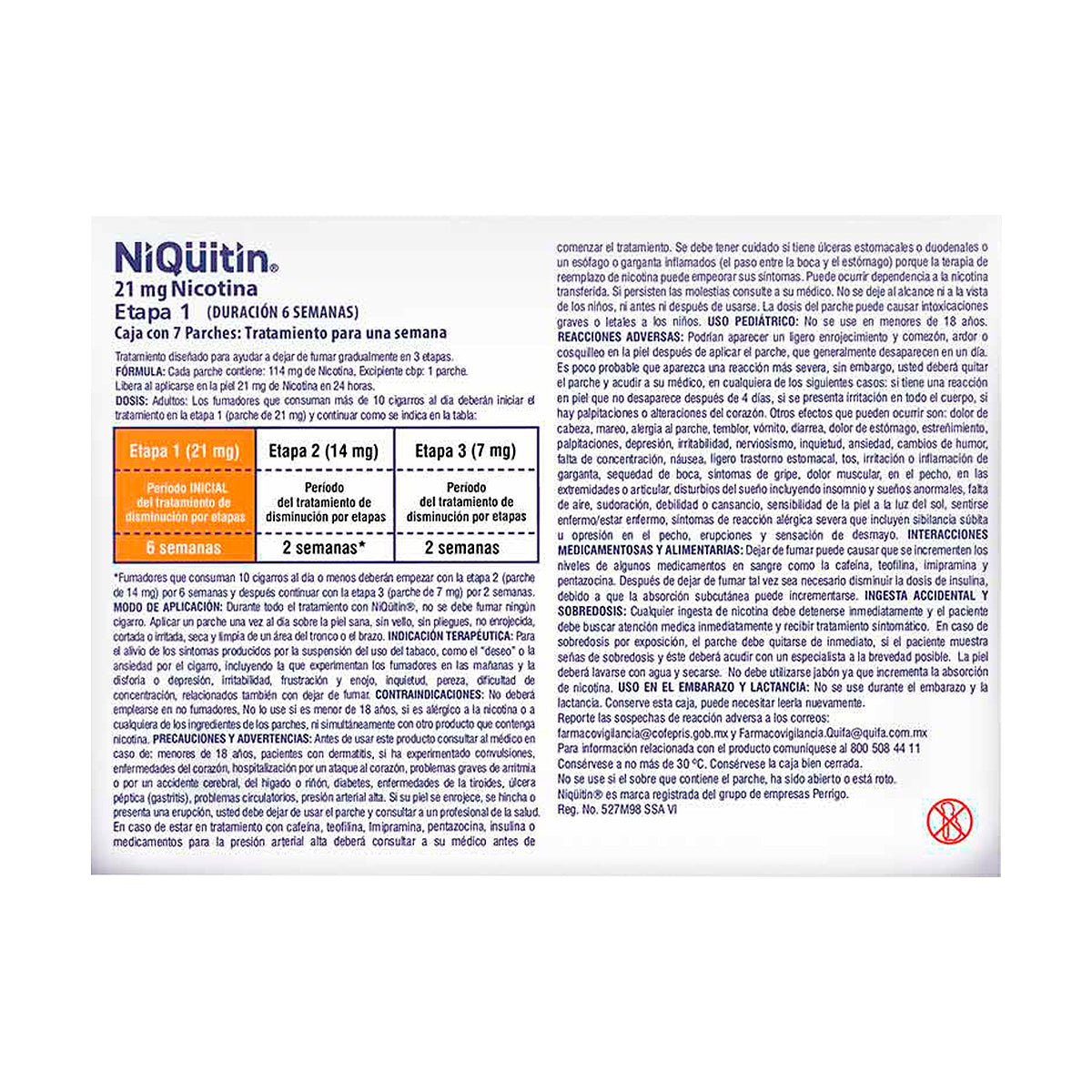 Niquitin Etapa 1 Parches De Nicotina Para Dejar De Fumar