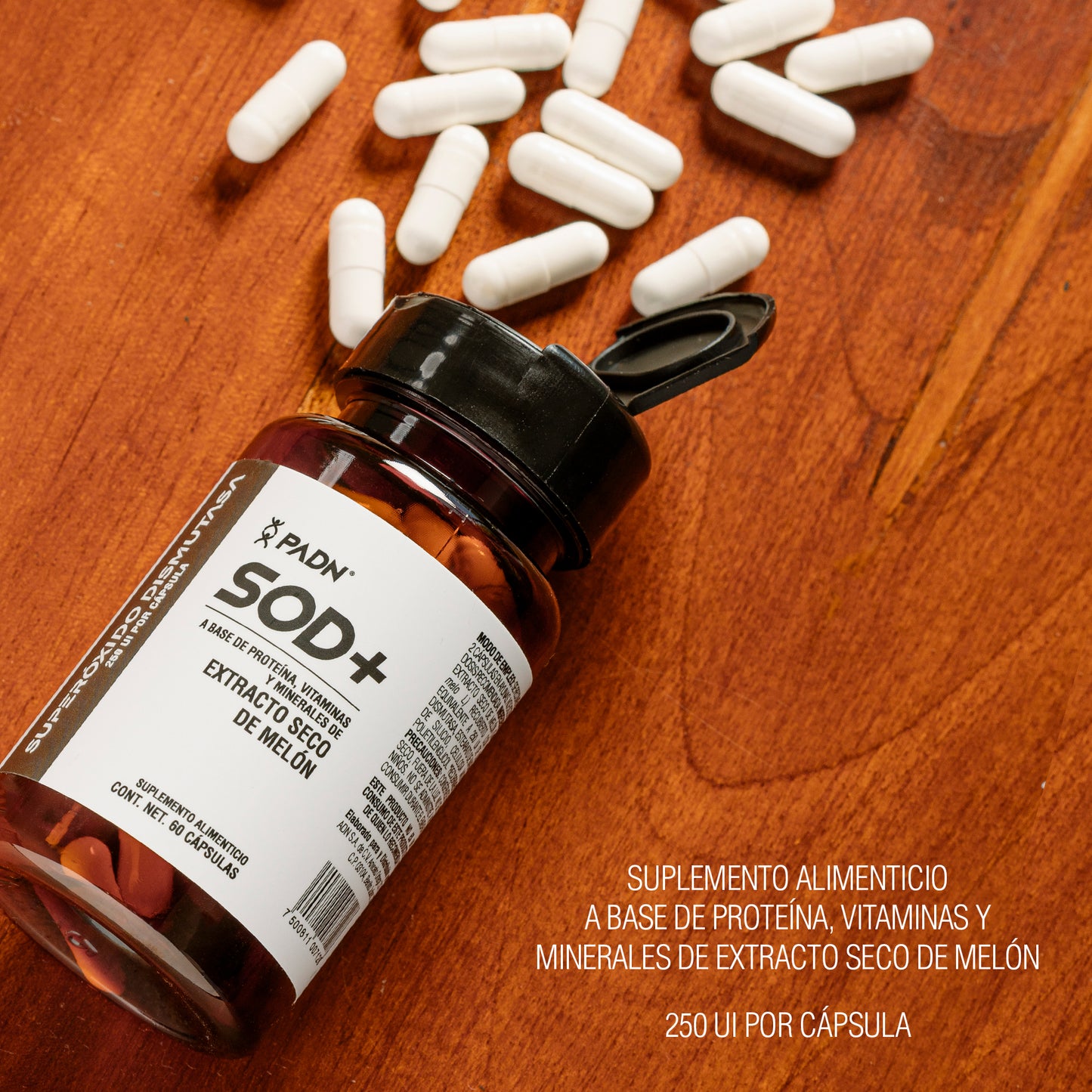 SOD+ Superóxido Dismutasa Antioxidante 60 Cápsulas PADN