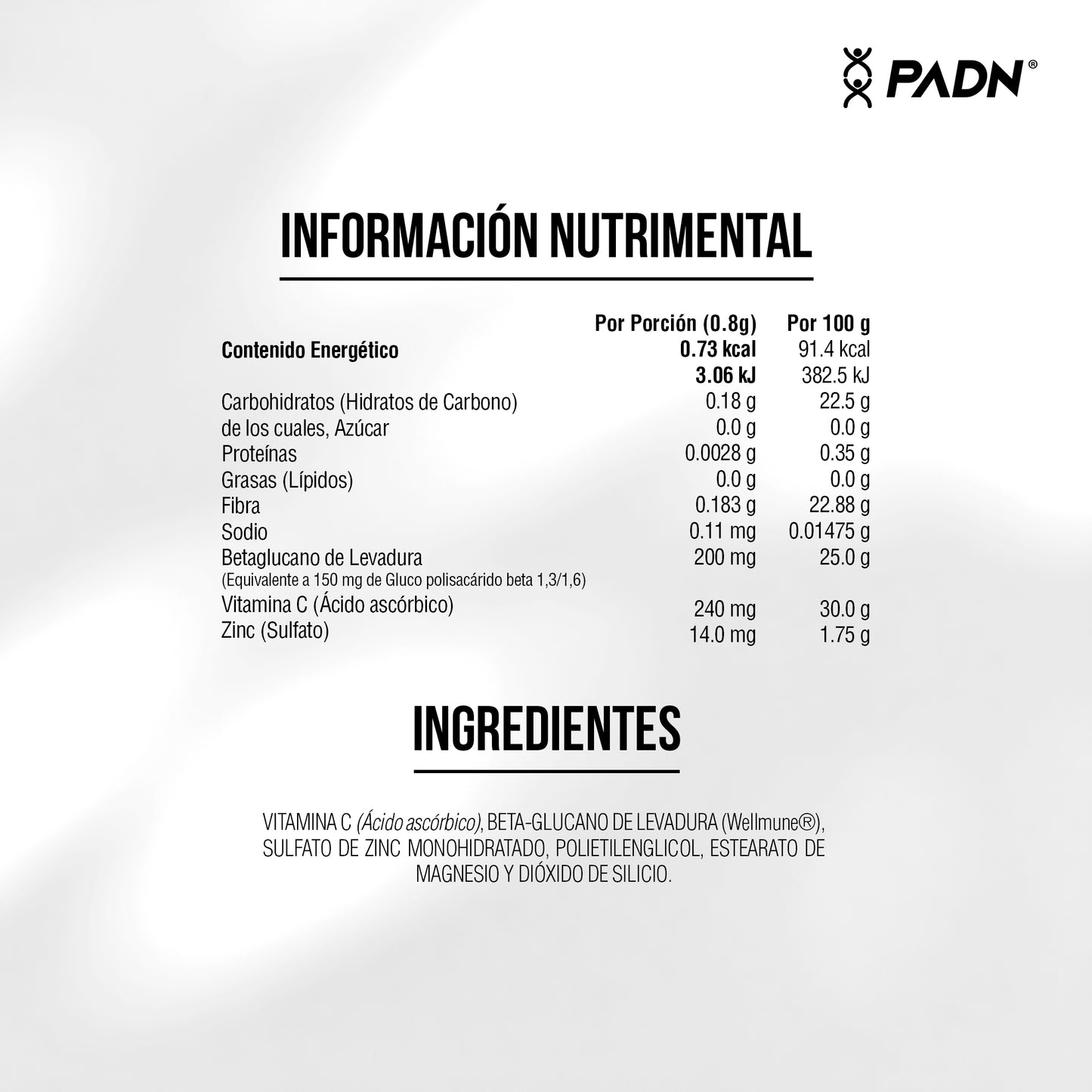 PADN WELL+ Betaglucano De Levadura 30 Cápsulas