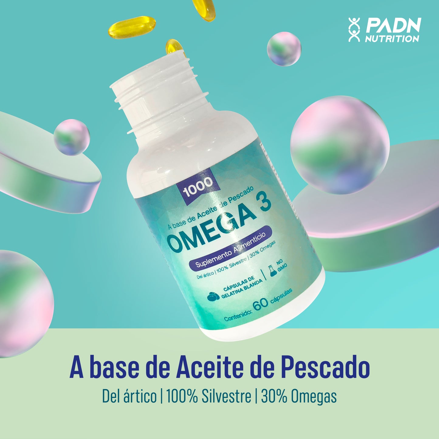 PADN Nutrition Omega 3 1000 - 180 Cápsulas