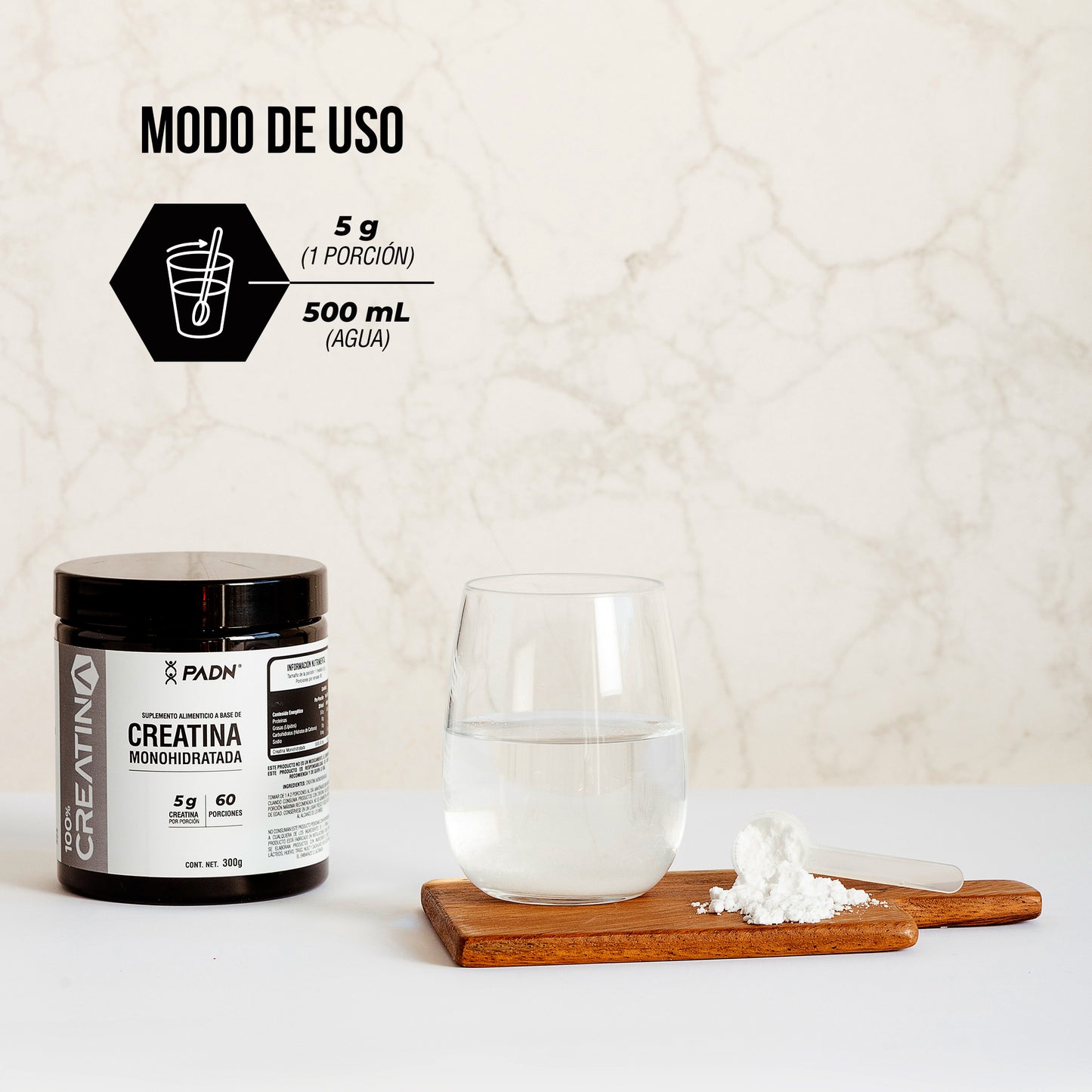 PADN Creatina Monohidratada Polvo 300g
