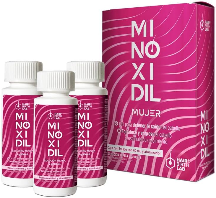 Hair Birth Lab Minoxidil Mujer 60 Ml 3 Pack